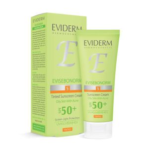 کرم ضد آفتاب رنگی پوست چرب و جوشدار اوی سبونورم SPF50 اویدرم 40 میلی لیتر