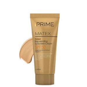  کرم ضد آفتاب رنگی جوان کننده SPF50 پریم مناسب انواع پوست