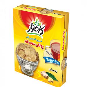 پولکی بدون قند زنجبیلی کامور