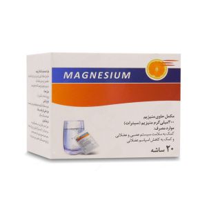 ساشه منیزیم 300 میلی گرم پرتقالی اکسیر آفرین آریا
