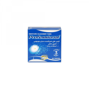 قرص تمیز کننده دندان مصنوعی پروفشنال  32 عددی